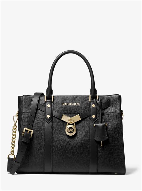 michael michael kors nouveau hamilton small pebbled leather satchel